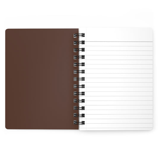 Chocolate Brown Spiral Lined Notebook 150 Page Journal | Coordinated Collection