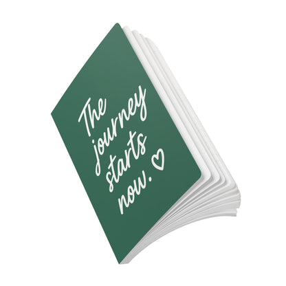Leaf Green The Journey Starts Now A5 Lined Journal