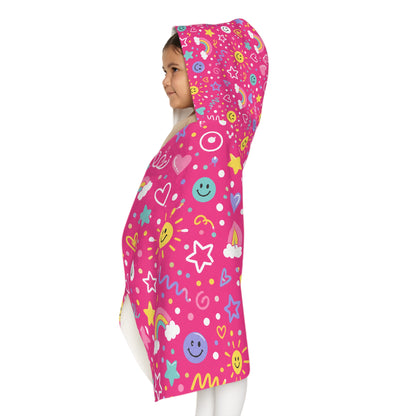 Pink Pop Baby/Kid Hooded Towel Pink Bath Towel
