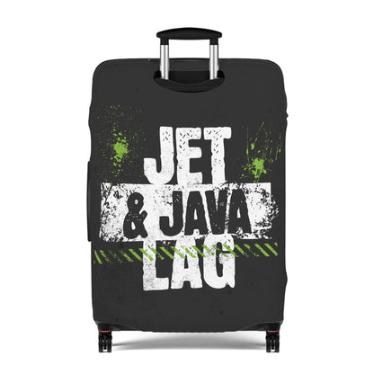 Jet Lag and Java Luggage Cover Travel Suitcase Cover