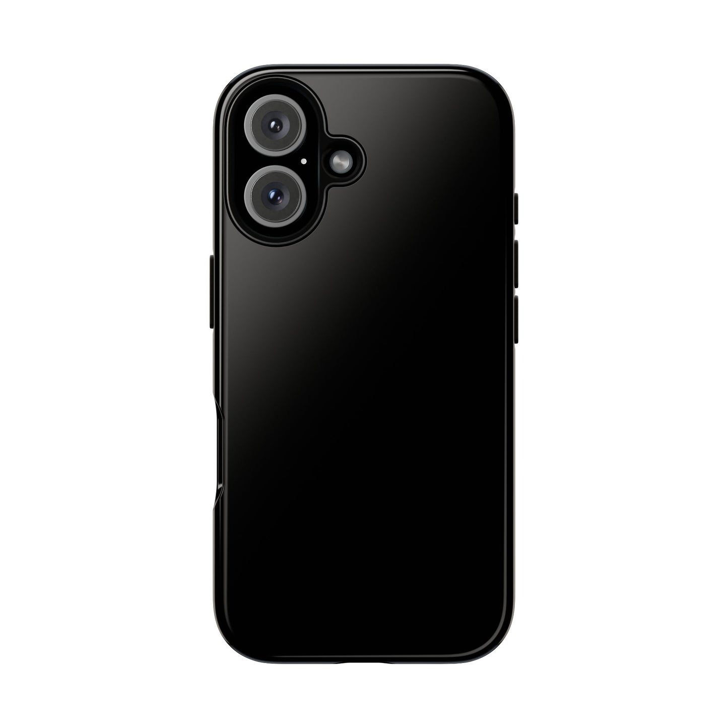 Black Tough Cell Phone Case Matte or Glossy Protective Case iPhone Samsung