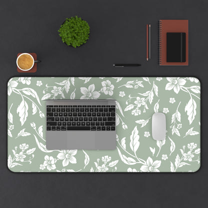 Sage Floral Desk Pad (12x18, 12x22 or 16x32)