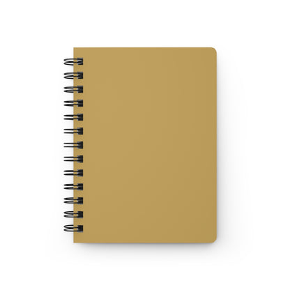 Muted Gold Spiral Lined Notebook 150 Page Journal | Coordinated Collection