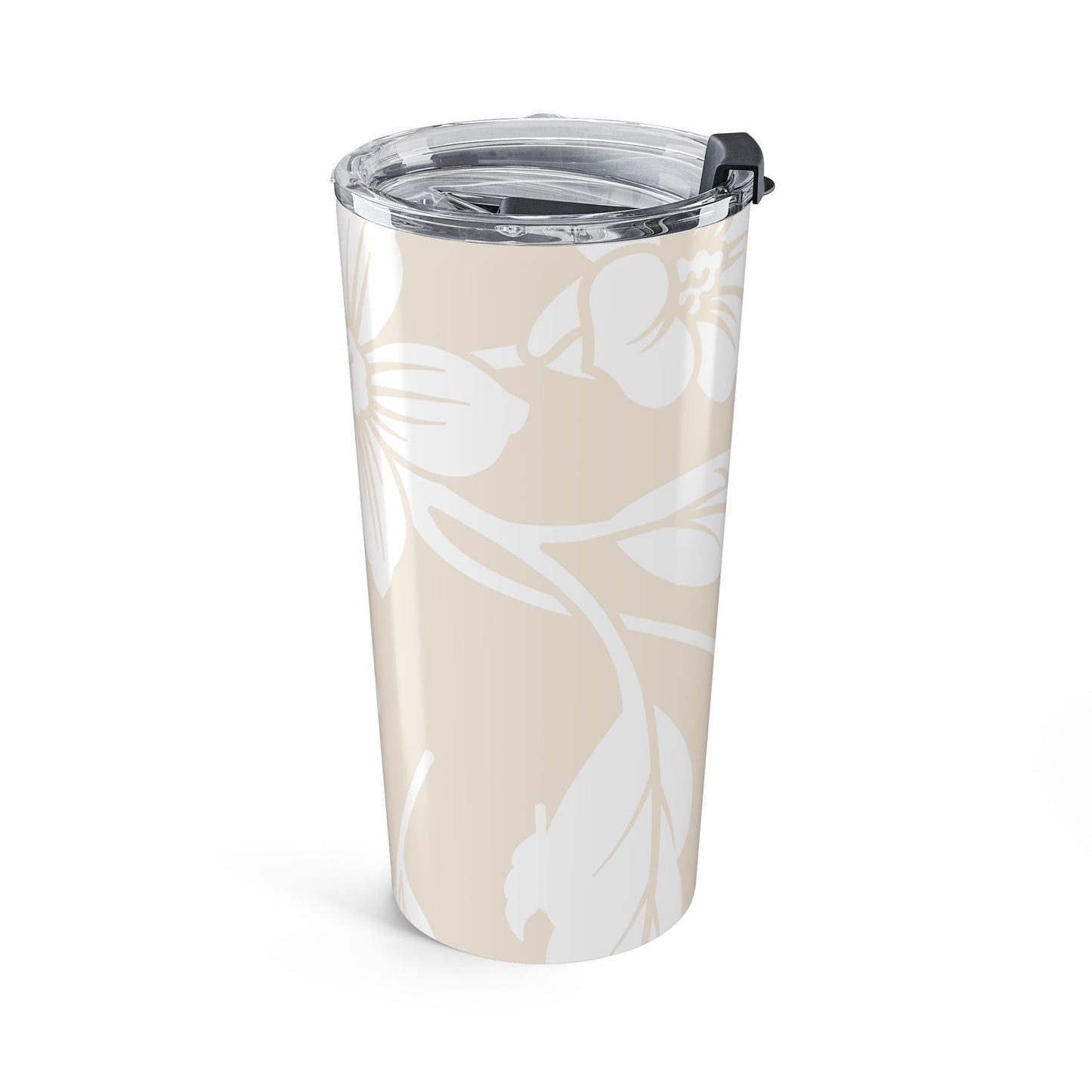 Latte Cream Floral 20oz Stainless Steel Tumbler | Coordinated Collection