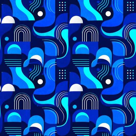 Deep Blue Abstract Seamless Pattern Bold Modern Pattern PNG 8000x8000 Repeat Tile