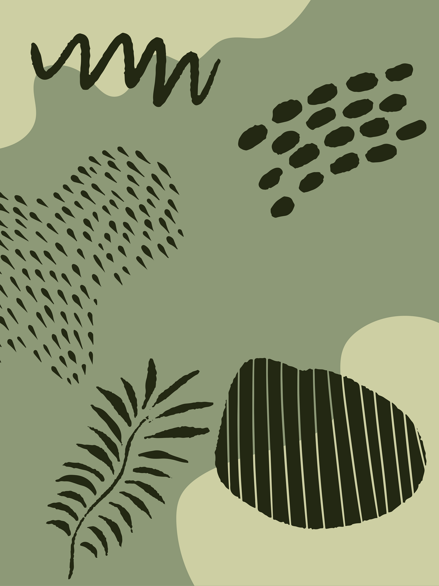Green Abstract Wallpaper Set (iPhone, iPad & Desktop)