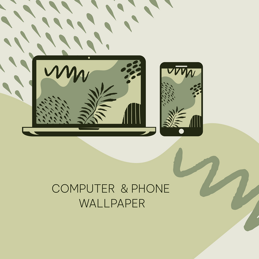 Green Abstract Wallpaper Set (iPhone, iPad & Desktop)