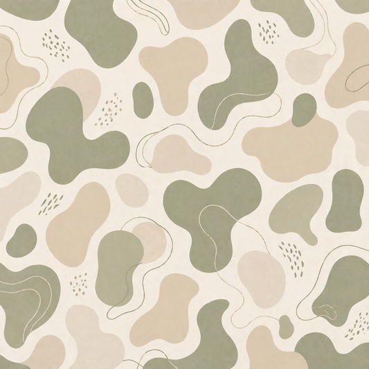 Sage Organic Abstract Seamless Pattern Neutral Modern Pattern PNG 8000x8000 Repeat Tile