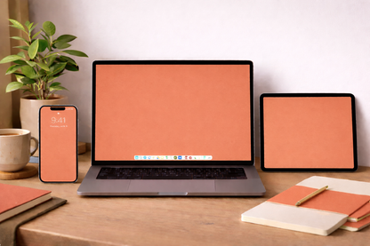 Terracotta Digital Wallpaper Bundle 12 Files Desktop Phone Tablet Background Aesthetic Minimal