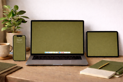Olive Digital Wallpaper Bundle 12 Files Desktop Phone Tablet Background Aesthetic Minimal