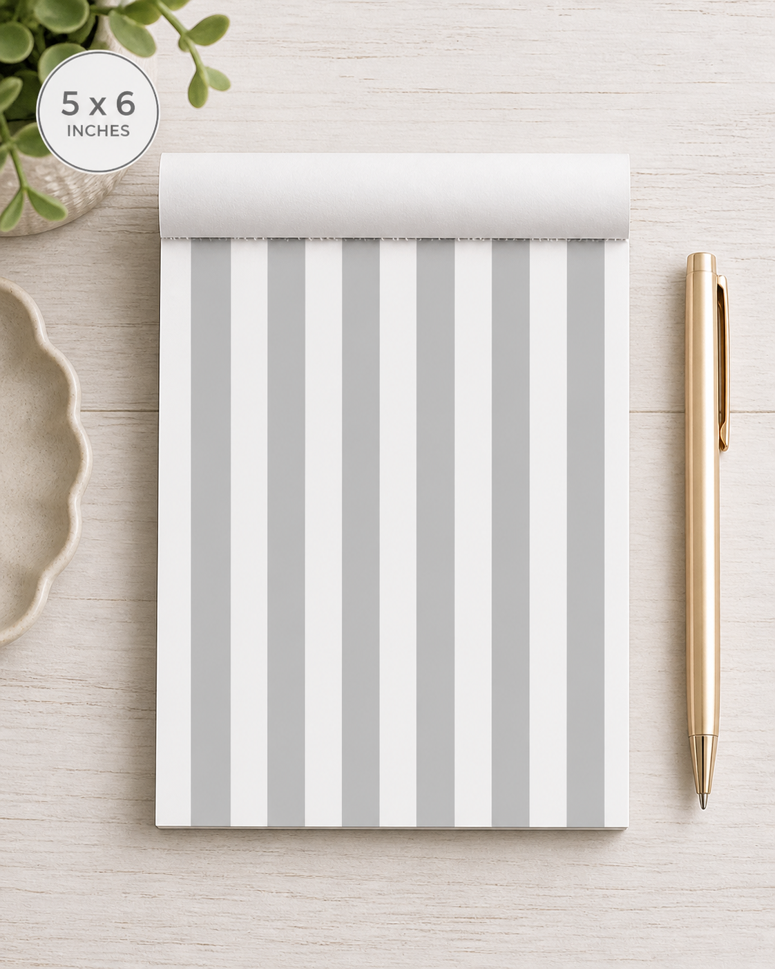 Black Stripe Note Pad Coordinated Collection