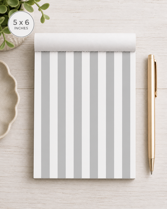 Black Stripe Note Pad Coordinated Collection