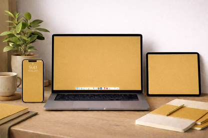 Muted Gold Digital Wallpaper Bundle 12 Files Desktop Phone Tablet Background Aesthetic Minimal