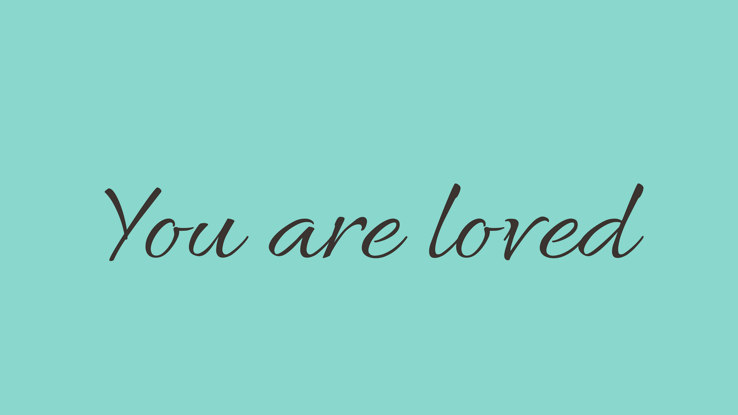 You Are Loved iMac 27 Wallpaper Bundle 30 Colors Desktop Background Aesthetic Digital Download