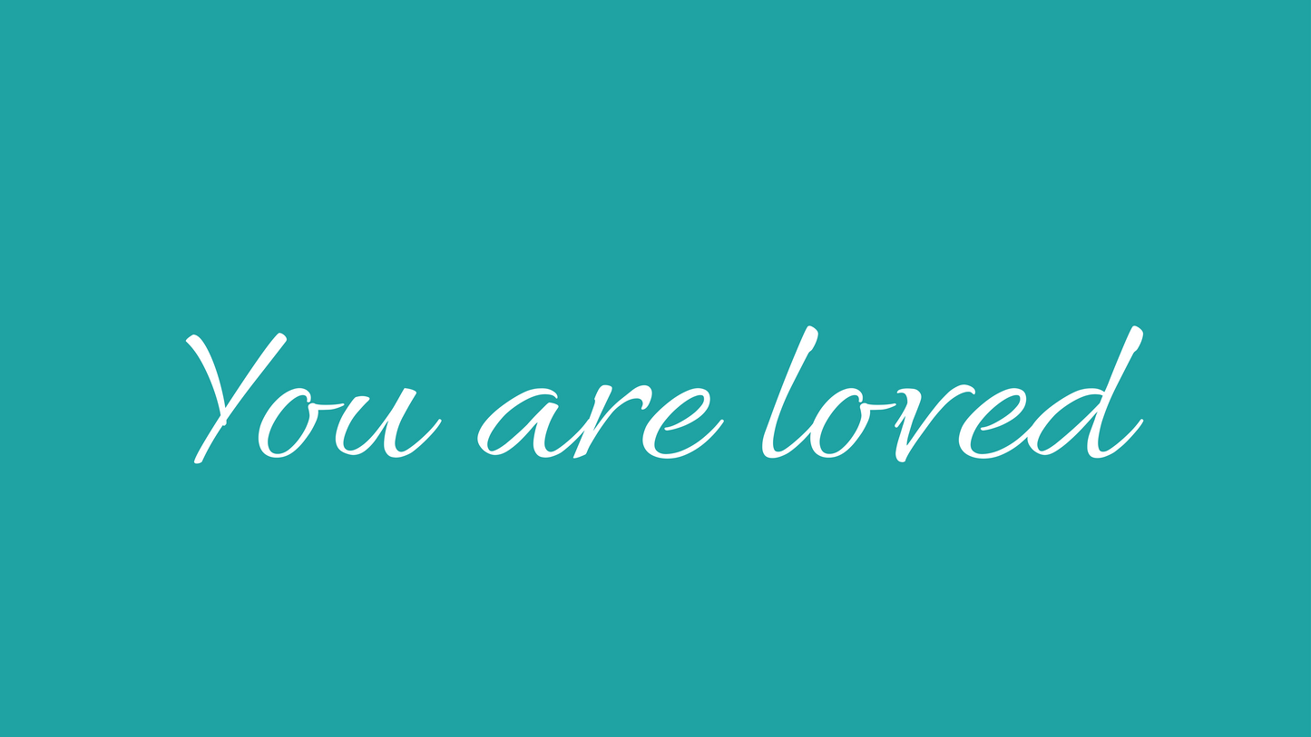 You Are Loved iMac 27 Wallpaper Bundle 30 Colors Desktop Background Aesthetic Digital Download