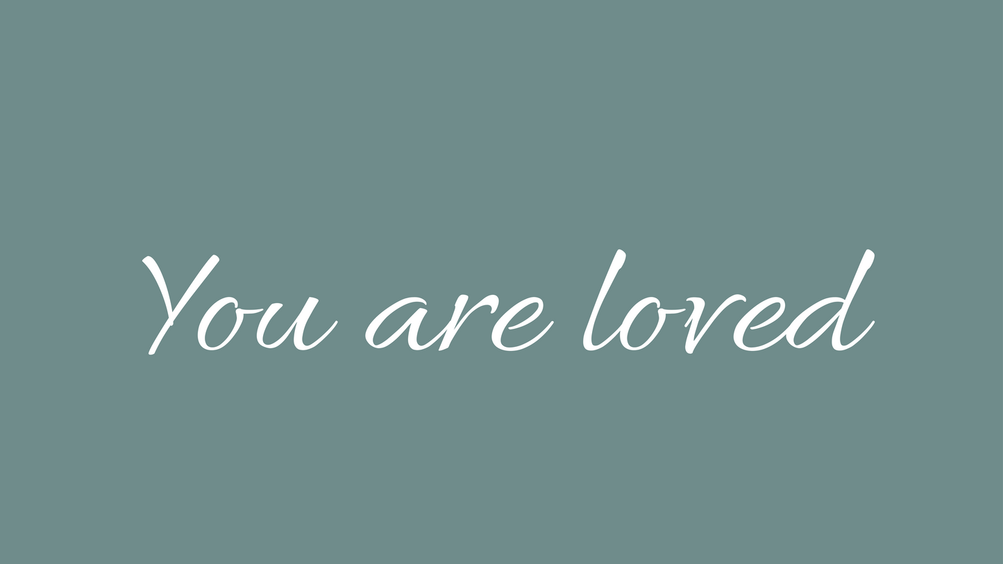 You Are Loved iMac 27 Wallpaper Bundle 30 Colors Desktop Background Aesthetic Digital Download