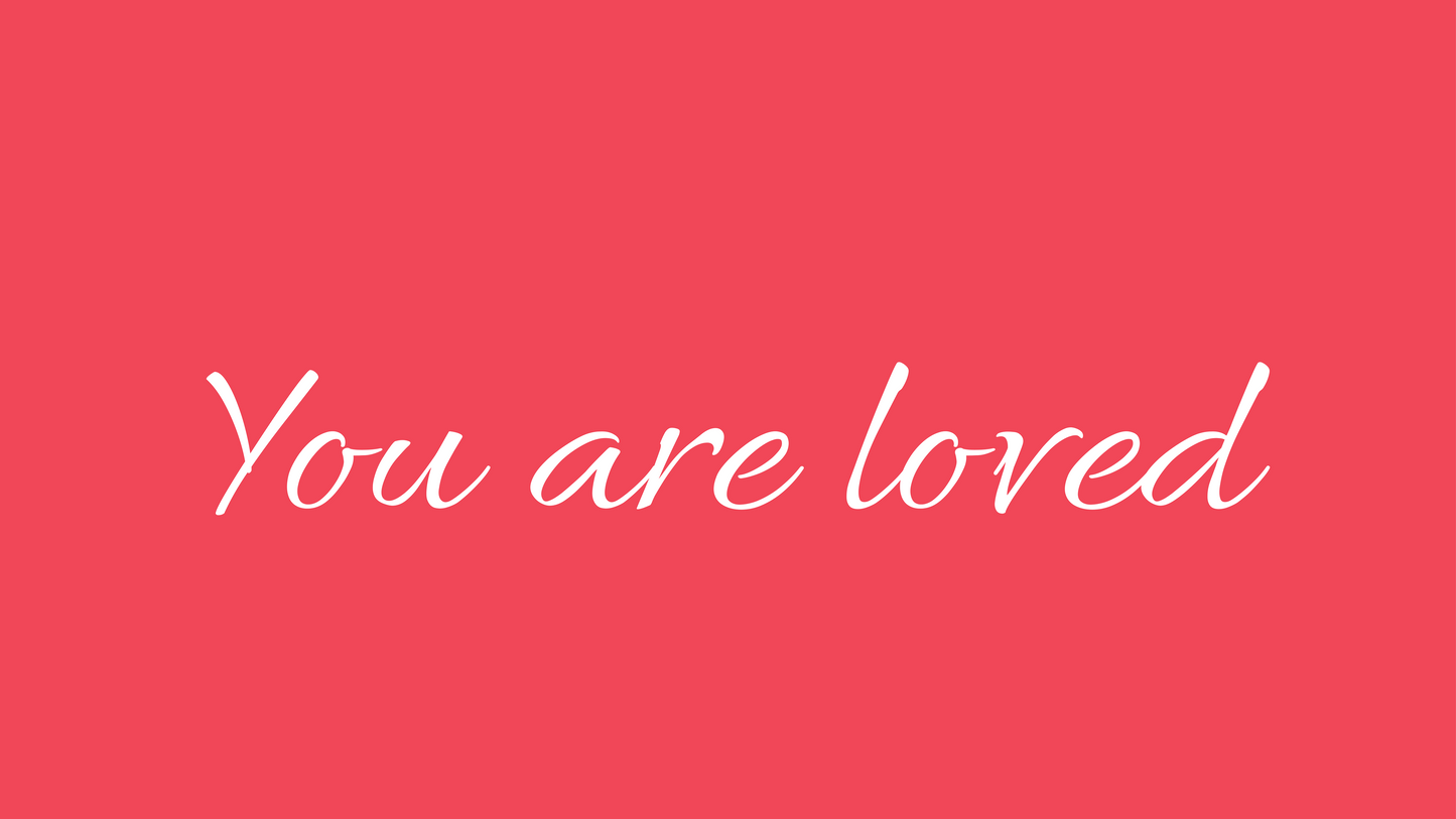 You Are Loved iMac 27 Wallpaper Bundle 30 Colors Desktop Background Aesthetic Digital Download