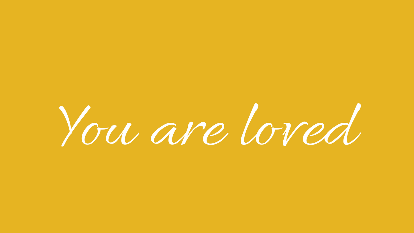 You Are Loved iMac 27 Wallpaper Bundle 30 Colors Desktop Background Aesthetic Digital Download