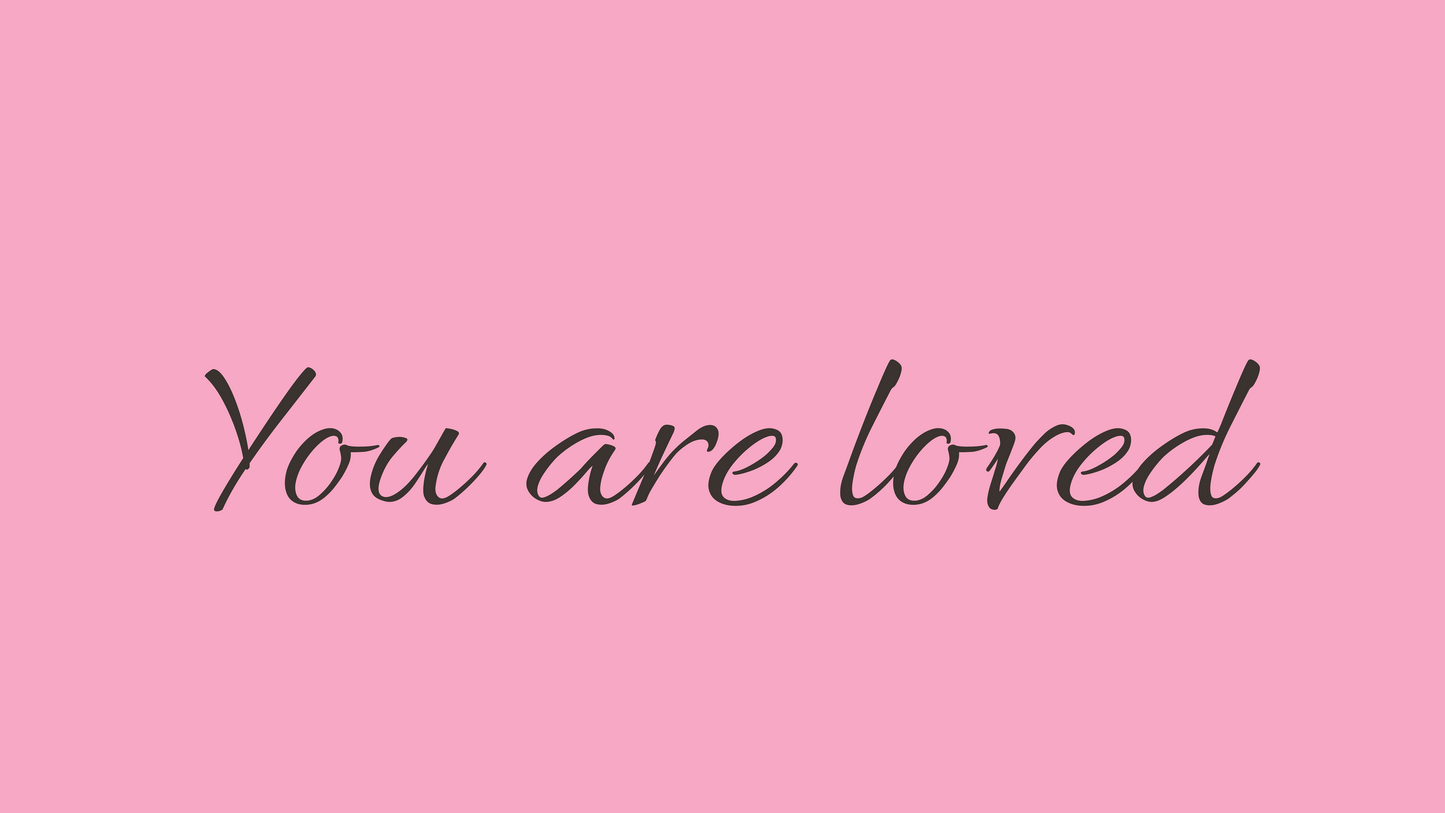 You Are Loved iMac 27 Wallpaper Bundle 30 Colors Desktop Background Aesthetic Digital Download