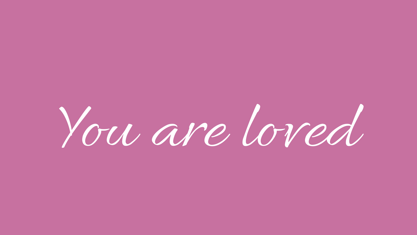 You Are Loved iMac 27 Wallpaper Bundle 30 Colors Desktop Background Aesthetic Digital Download