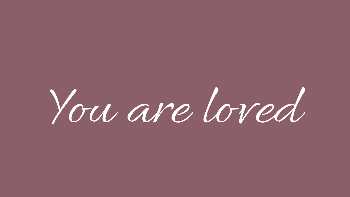 You Are Loved iMac 27 Wallpaper Bundle 30 Colors Desktop Background Aesthetic Digital Download