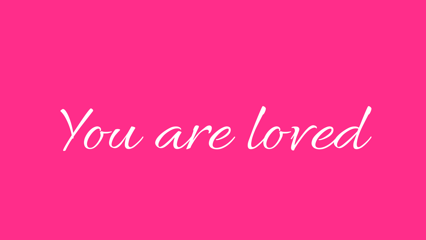 You Are Loved iMac 27 Wallpaper Bundle 30 Colors Desktop Background Aesthetic Digital Download