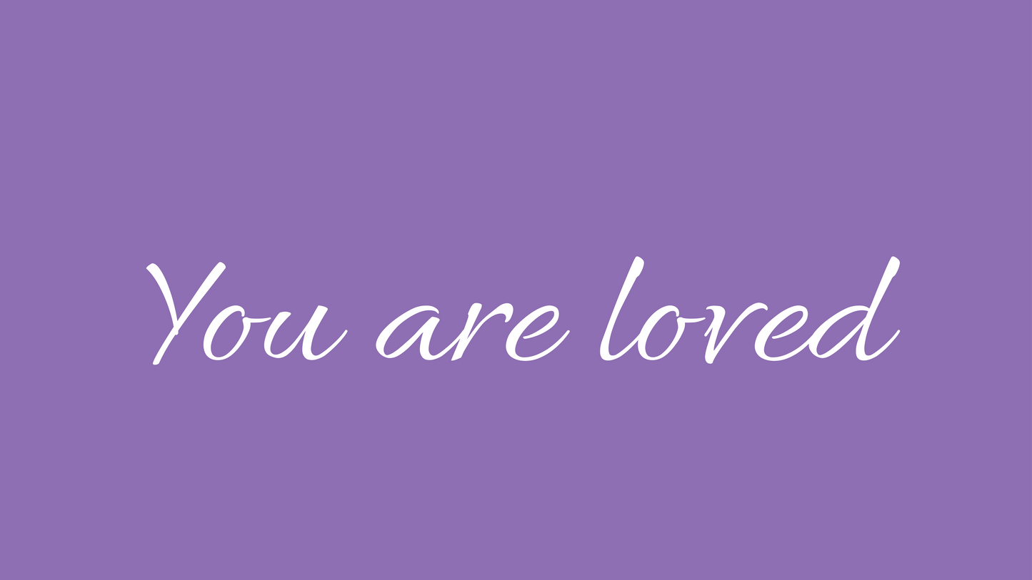 You Are Loved iMac 27 Wallpaper Bundle 30 Colors Desktop Background Aesthetic Digital Download