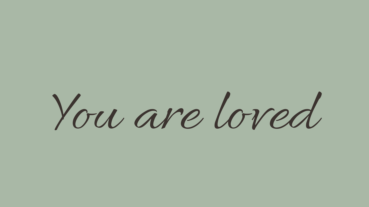 You Are Loved iMac 27 Wallpaper Bundle 30 Colors Desktop Background Aesthetic Digital Download