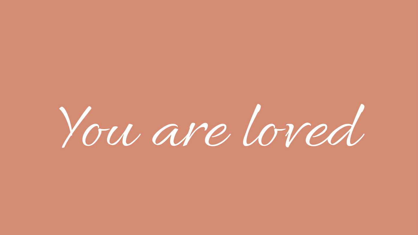 You Are Loved iMac 27 Wallpaper Bundle 30 Colors Desktop Background Aesthetic Digital Download