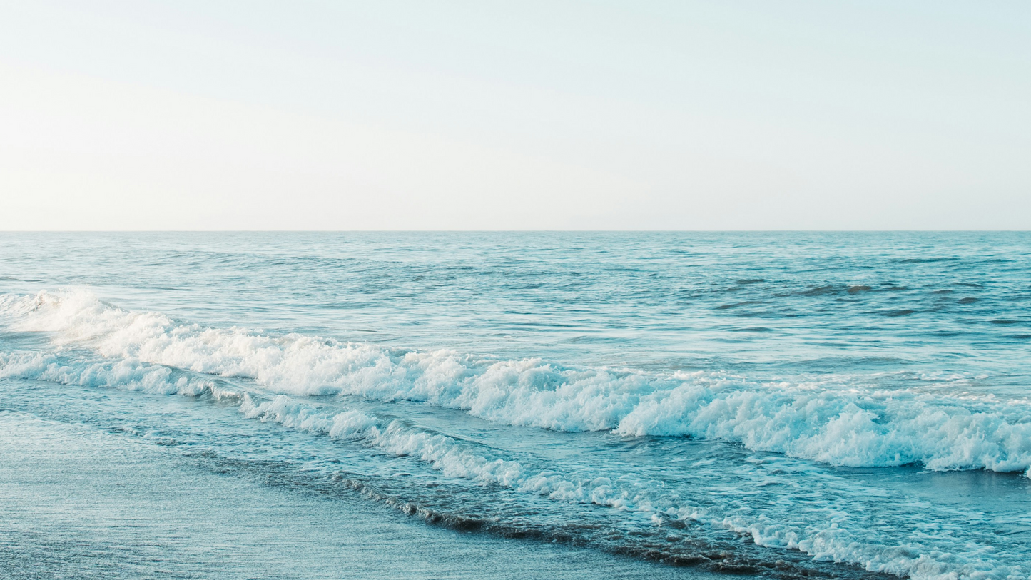 Lifes a Wave Wallpaper Beach Aesthetic Ocean Background 5 Sizes Desktop iPad MacBook Digital Download