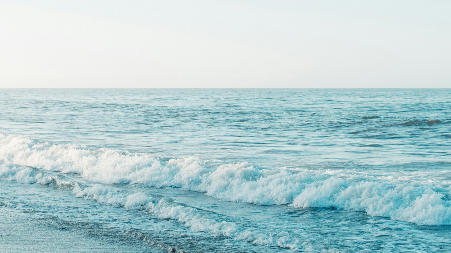 Lifes a Wave Wallpaper Beach Aesthetic Ocean Background 5 Sizes Desktop iPad MacBook Digital Download